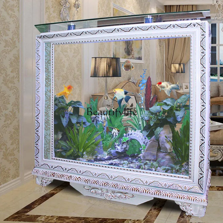 European-Style Ecological Glass Fish Globe Free Replacement Aquarium Bottom Filter Subareas Screens