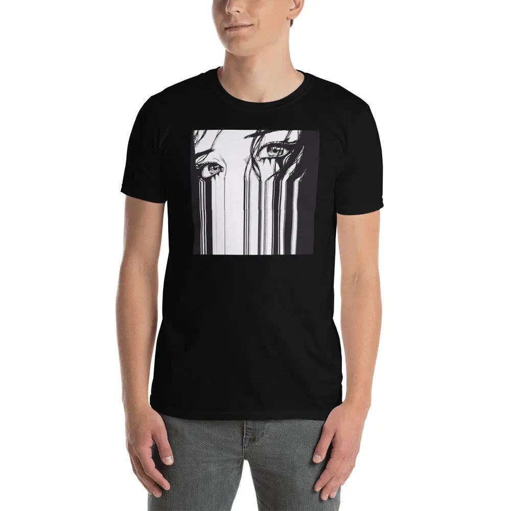 Anime Eyes T-Shirt, anime crying eyes Shirt, anime eyes t shirt, barcode shirt