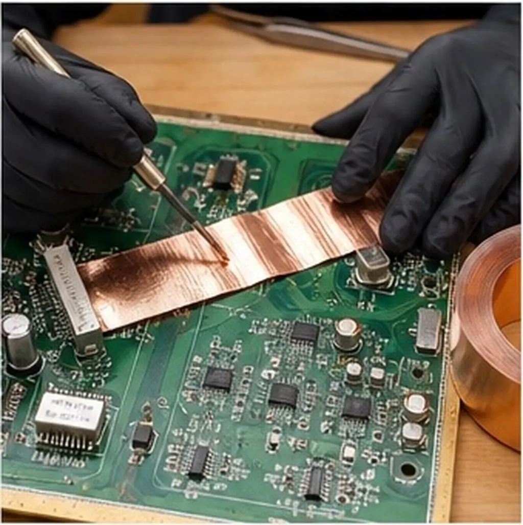 1 Roll Copper Foil Sheets 2 Width Pure Copper Strip for Electrical Repair DIY Projects Crafting Pcb Manufacturing Grounding