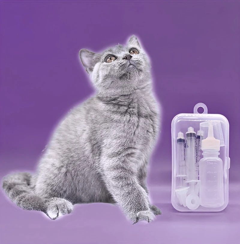 Kit d'alimentation par seringue pour animaux de compagnie, biberon de soins infirmiers pour chaton, chiot, chien, chat nouveau-né, dispositif de médication