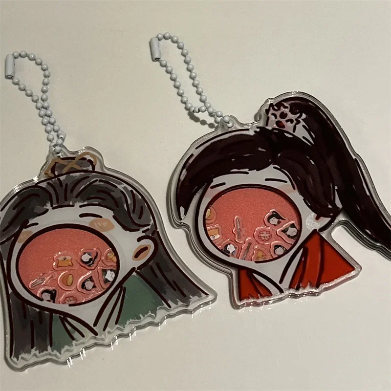 Anime Tian Guan Ci Fu Shake Music Keychain Xie Lian Hua Cheng Key Ring Cosplay Heaven Official’s Blessing Fun Unzip Jewelry Gift