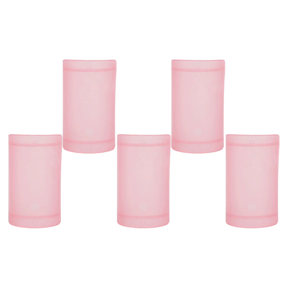 5 Pcs Diaphragm Protector Creative Flute Protectors Simple Accessories Covers Bamboo Pink