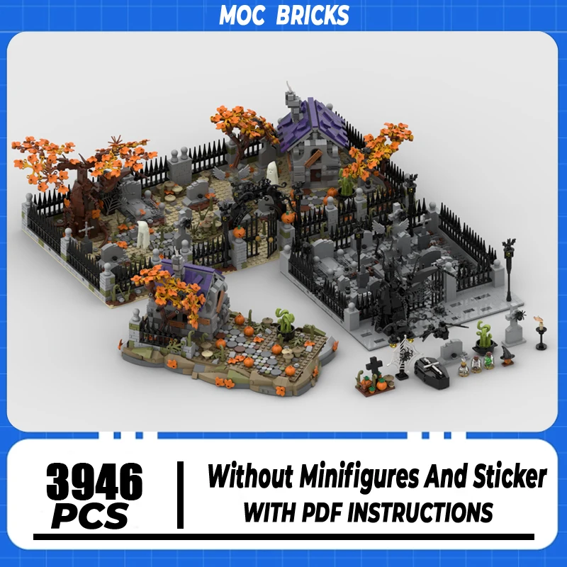 

Modular City Building Model Moc Building Bricks Halloween Pack Model Building Technology Modular Blocks Construstion Toy Gifts