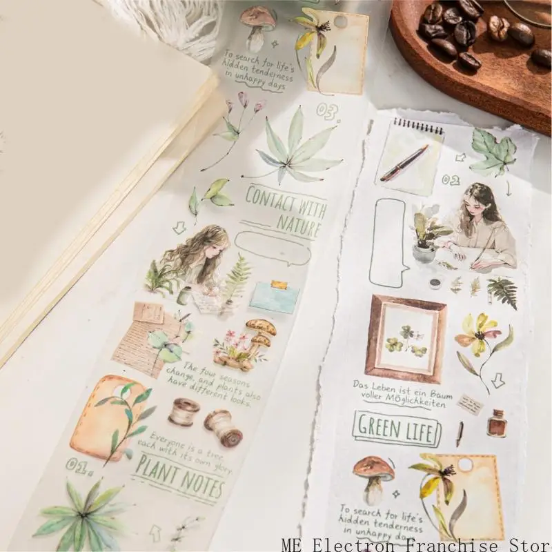 T5EA ScrapBooking Декоративная лента 6 ммх2м прозрачная домашняя лента для журнала ScrapBooking Journal