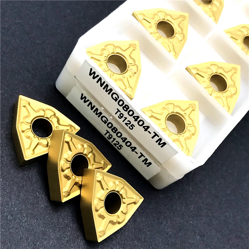 WNMG 080404   WNMG 080408 -TM T9125 Inserti in metallo duro Utensile per tornitura esterna Inserto per tornitura di alta qualità Utensile per tornio Lavorazione dell'acciaio