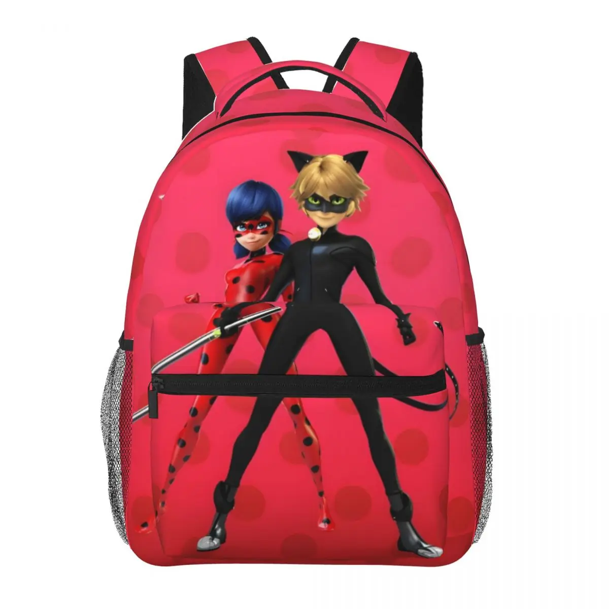 Miraculous Ladybug New Fashionable Pattern School Bag Print Lightweight Backpack 17inch