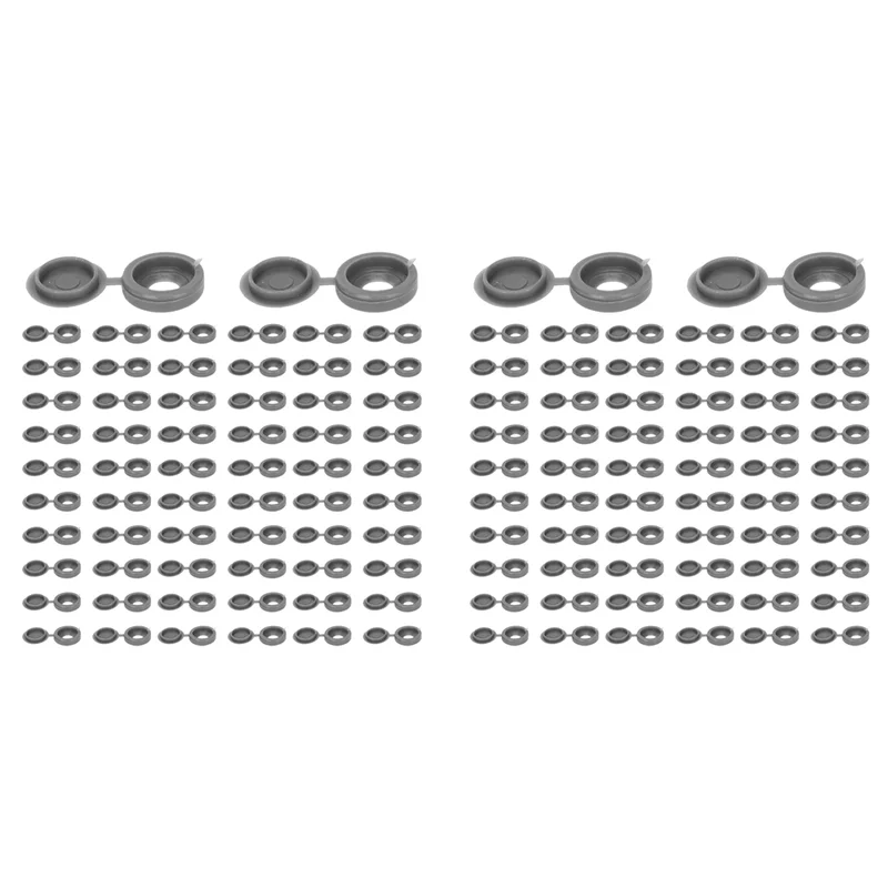 

A50I 400 шт. винтовая крышка, пластиковые навесные крышки с головкой винта, колпачки для винтов, сменные декоративные крышки для винтов (серые)
