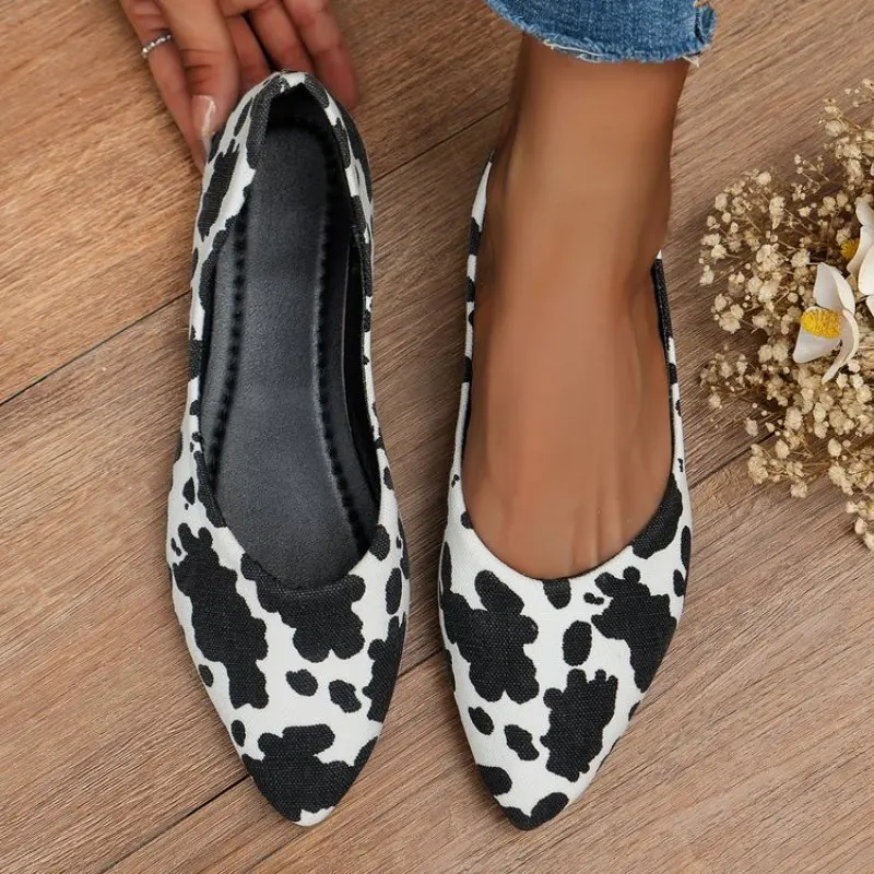 

2024 Square Toe Knitted Weave Shoes Women Flat Single Shoes Spring Summer Woman Shoes Comfortable Soft Bottom Plus Size 41 42 43