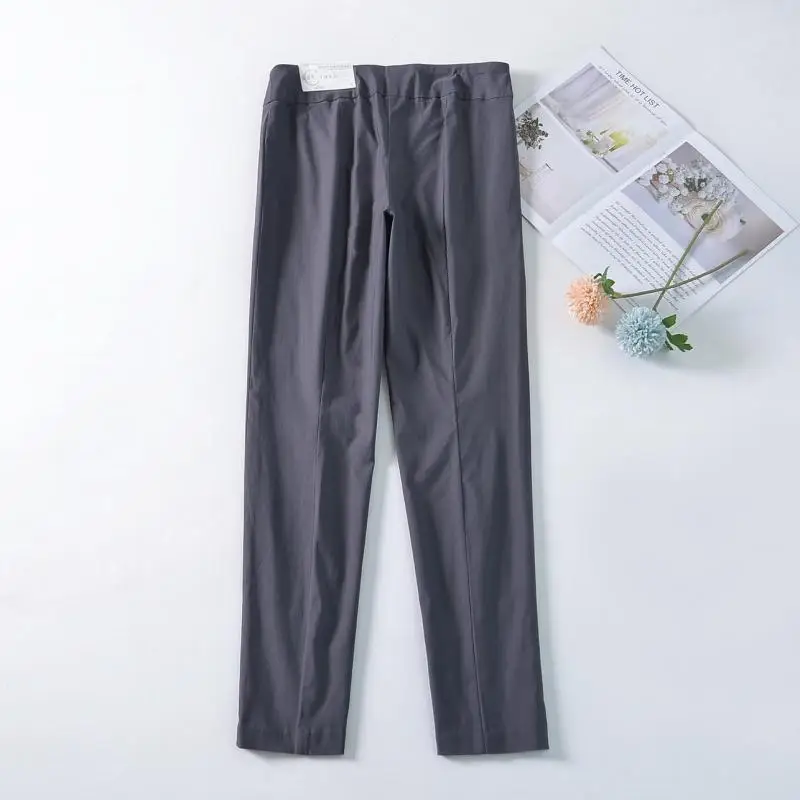 กางเกงลำลองผ้าไหมน้ำแข็งบางเบาสำหรับฤดูใบไม้ผลิและฤดูร้อน  ใส่เป็นชั้นในหรือชั้นนอกได้ เหมาะสำหรับออกกำลังกาย  ไซส์พลัสสำหรับผู้หญิง