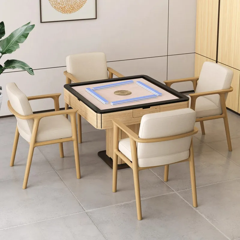 Rubber wood solid wood armchair Conference chair Hotel homestay light luxury chair
