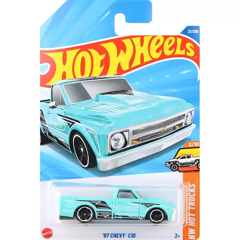 Original Hot Wheels Car 67 Chevy C10 Toys for Boy 1/64 Diecast Voiture Metal Model HW Trucks Pickup Juguetes Carro Birthday Gift