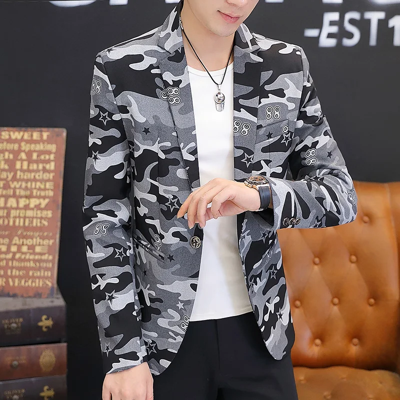 Leisure suit jacket man spring autumn luffian handsome business formal fashion advanced sense of Hong Kong style suit man