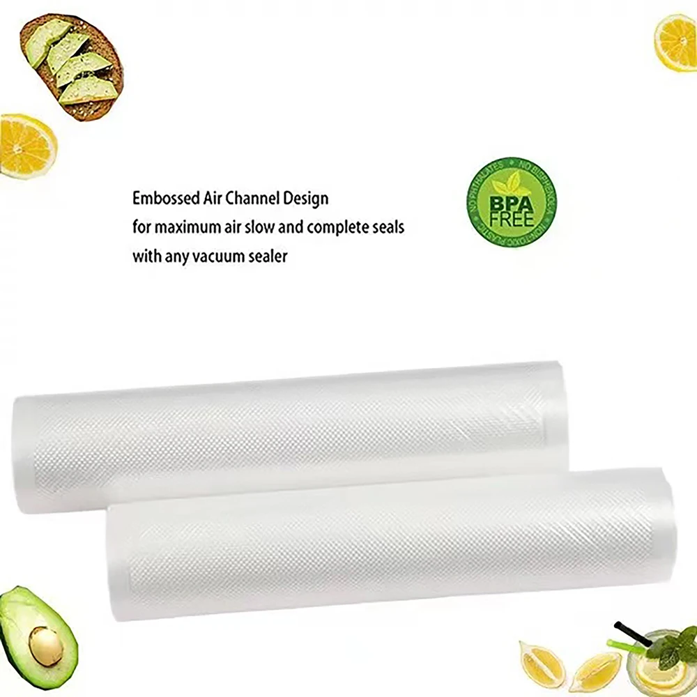 1 Rolls Vacuum Bags For Food, 500cm Per Roll,Reusable, BPA-free,Food Vacuum Sealer Bags For Vac Storage Meal Prep Sous Vide