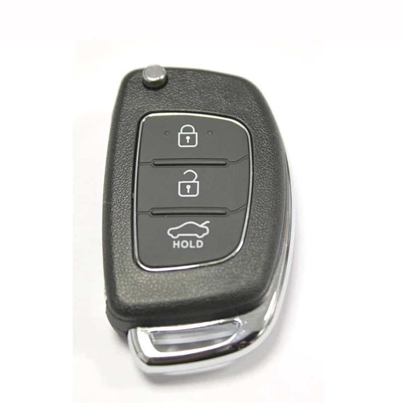 

For Hyundai I10 I20 I40 IX35 Santa Fe Remote Fob RFC 3 Button Flip Key Case Car Key Shell Case 3 Button Case