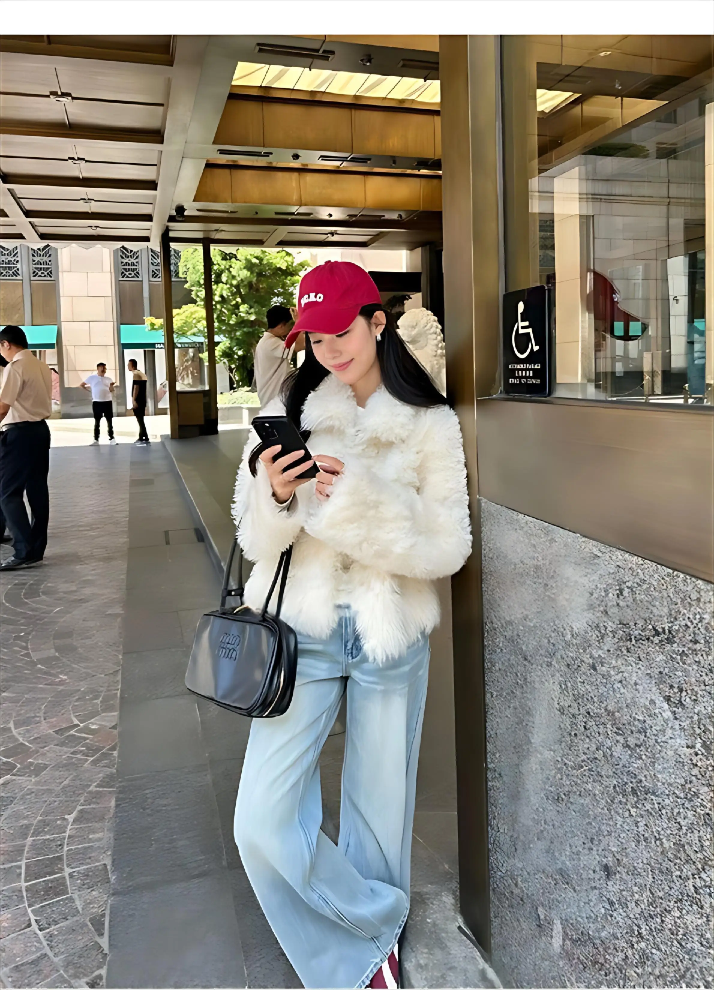 Abrigos grises de piel sintética para mujer, ropa de calle desmontable, estilo motociclista para ancianos, envoltura flocada, contraste, teñido de púrpura, Multicolor Ins