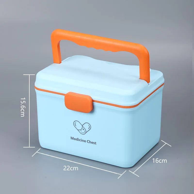 

Ручная утолщенная семейная двухслойная аптечка большой емкости, ящик для хранения экстренной бытовой медицины первой помощи