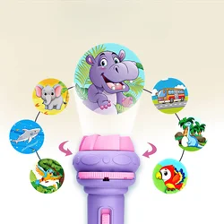 Flashlight Projector Torch Lamp Toy Cute Cartoon Creativity   Lamp Flashlight Projector  Baby Sleeping Story Book Toy