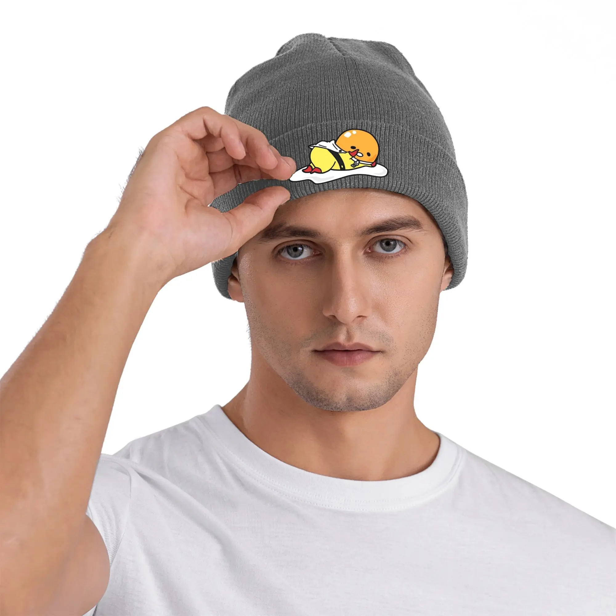 One Punch Man Egg The Laziest Hero Winter Skullies Beanies Hat Warm Autumn Knitted Hats Bonnet Caps for Women Men