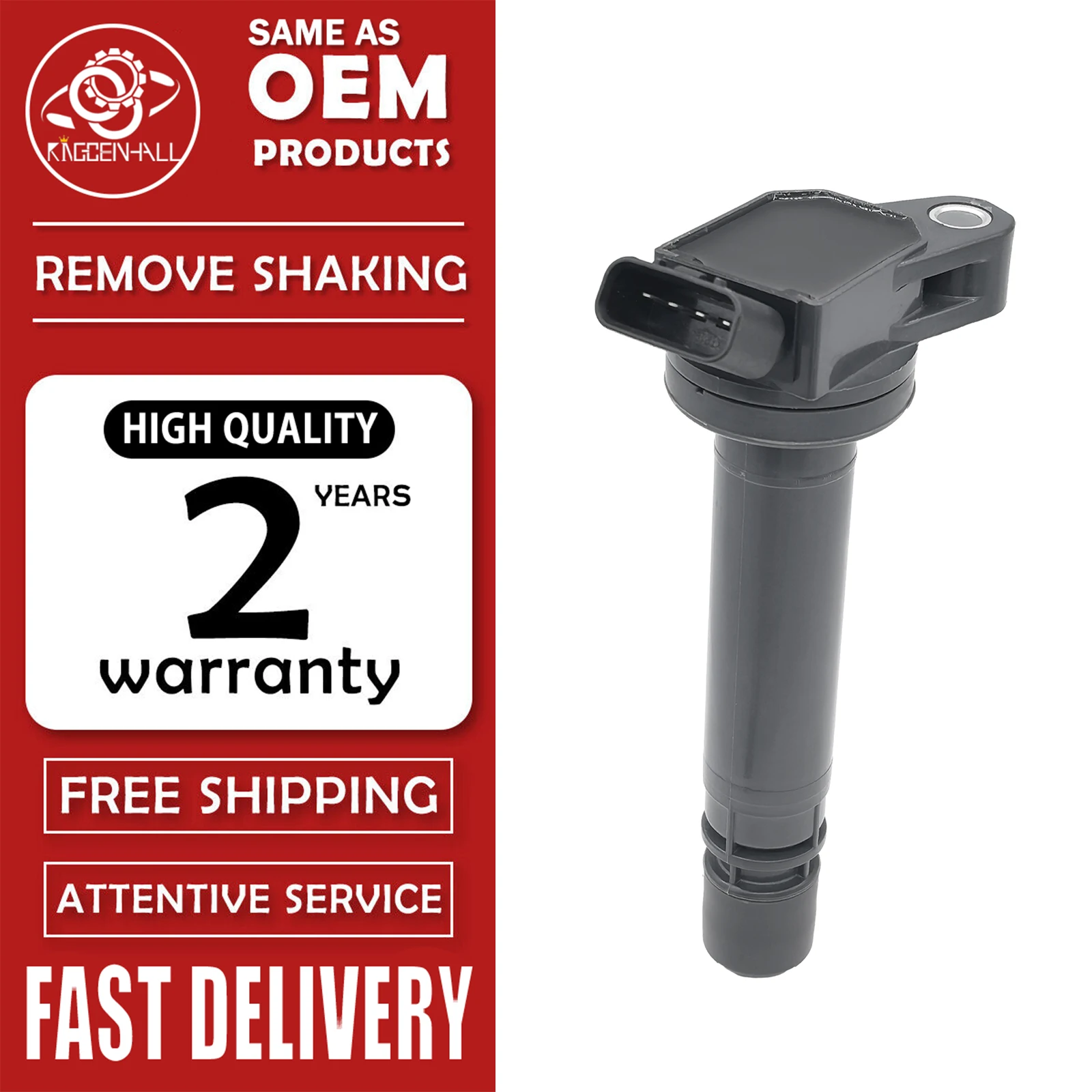 90919-02256 High Performance Ignition Coil 90919-C2007 UF596 Compatible With Toyota Corolla Matrix RAV4 Lexus CT200h 1.8L 2.0L
