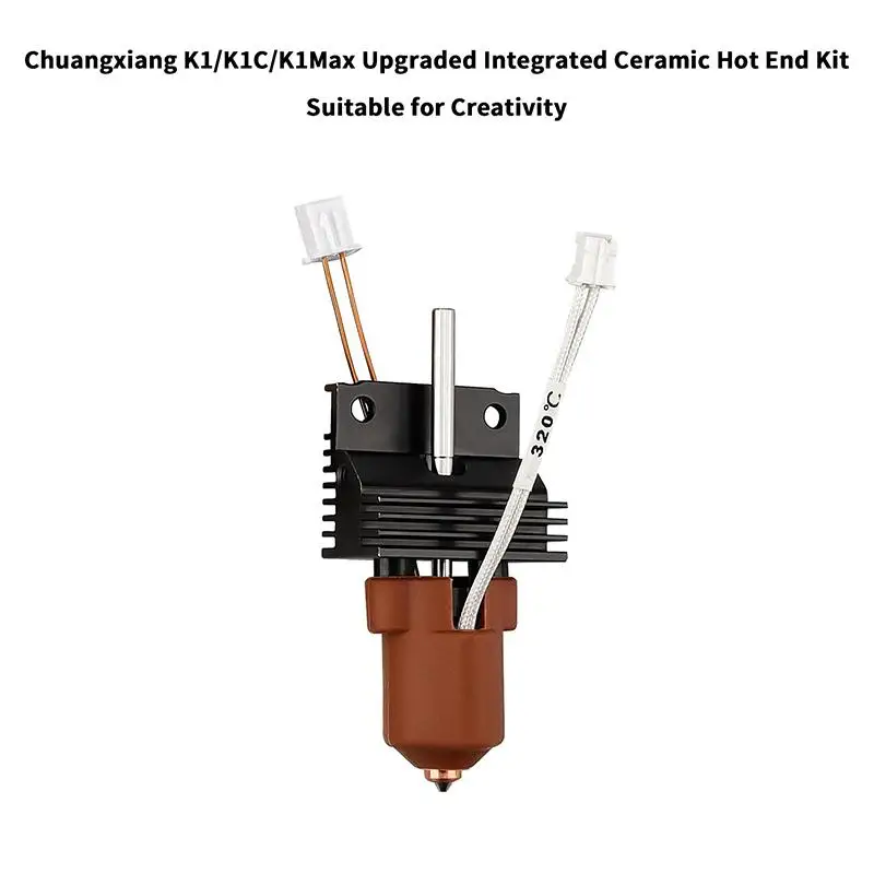 

New 2025 Version K1 Series Ceramic Heating Block Kit Terminal With Buckle Compatible With K1/K1 Max/K1C 3D Printer