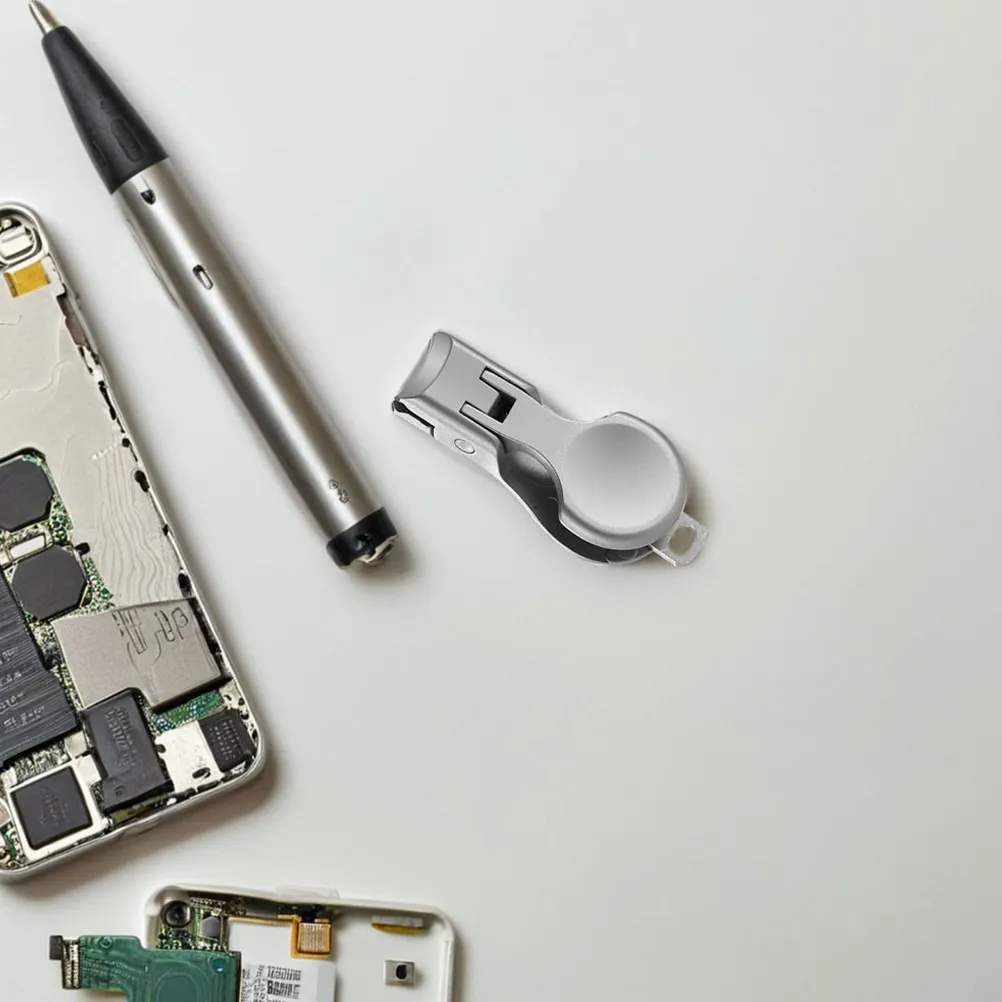 

Stainless Steel Mini Nail Clippers Splash Proof Slanted Edge Compact Wide Jaw Nail Cutter for Travel Office Home Use Precise