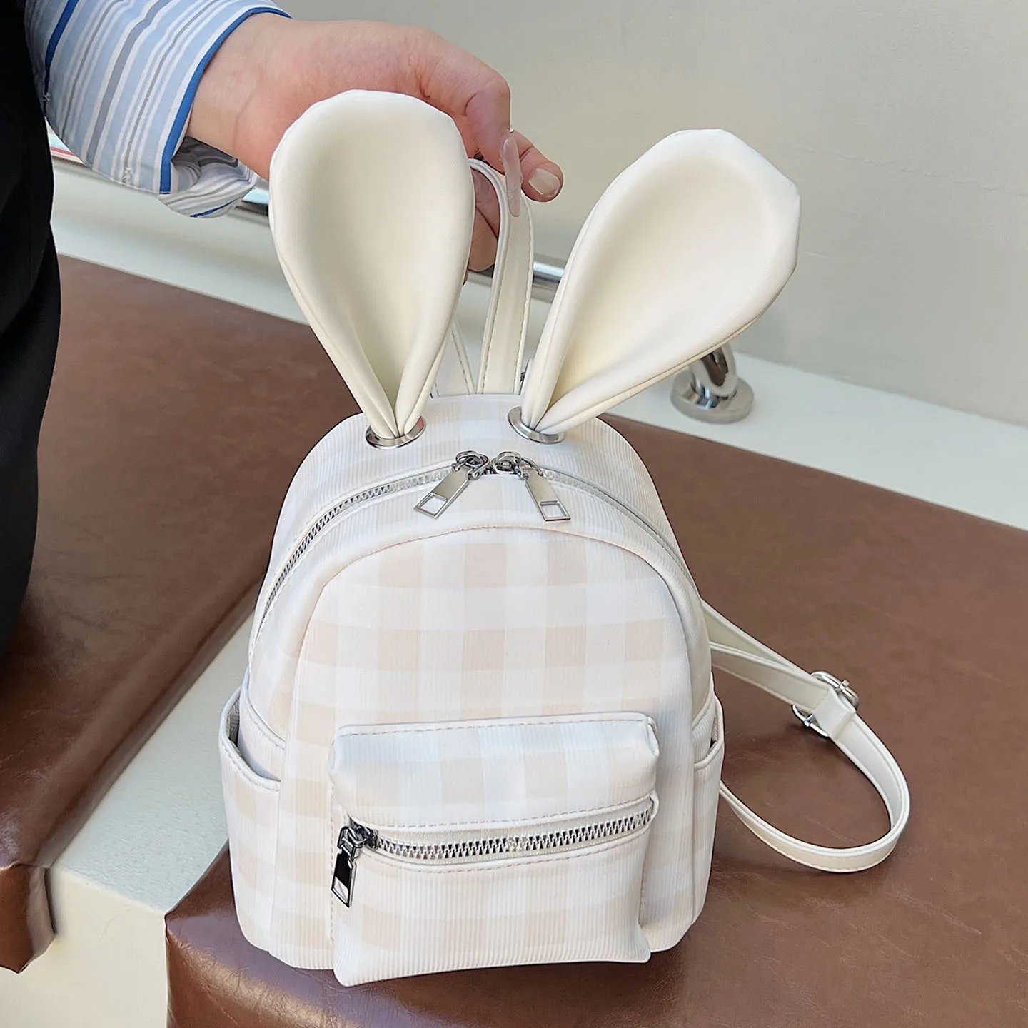 Fashion Plaid Backp… - image