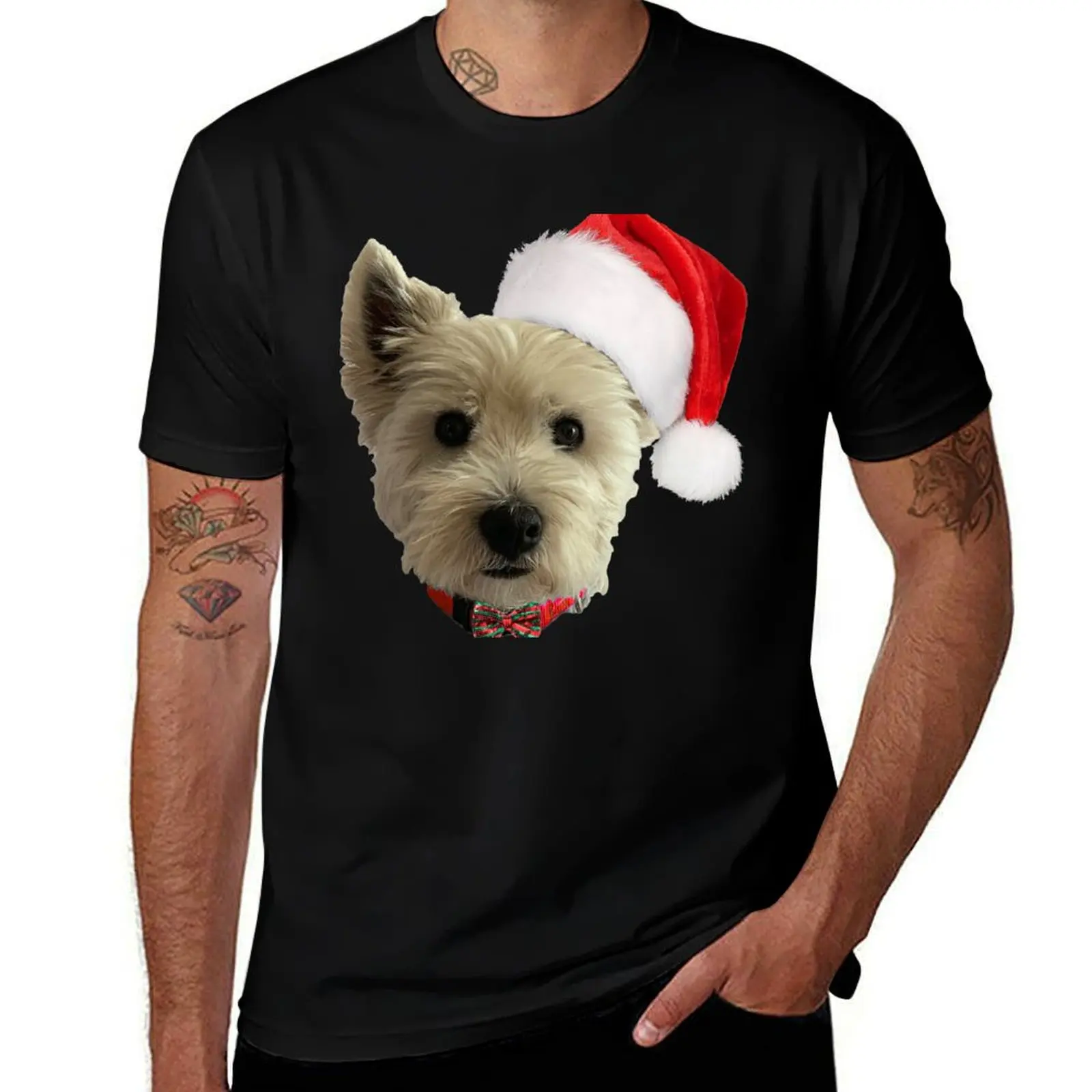 Hamish @ Christmas T-Shirt Fashion Print Casual Short Sleeve