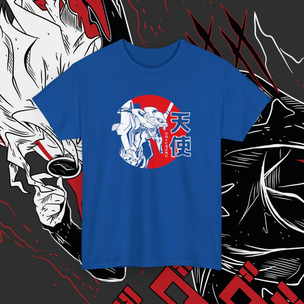 تي شيرت هدية نيون جينيسيس كوسبلاي عتيق، تي شيرت إيفا يونيت 00 فانميد، جرافيك أنيمي، شينجي، ري أيانامي، أسوكا، ميساتو #4