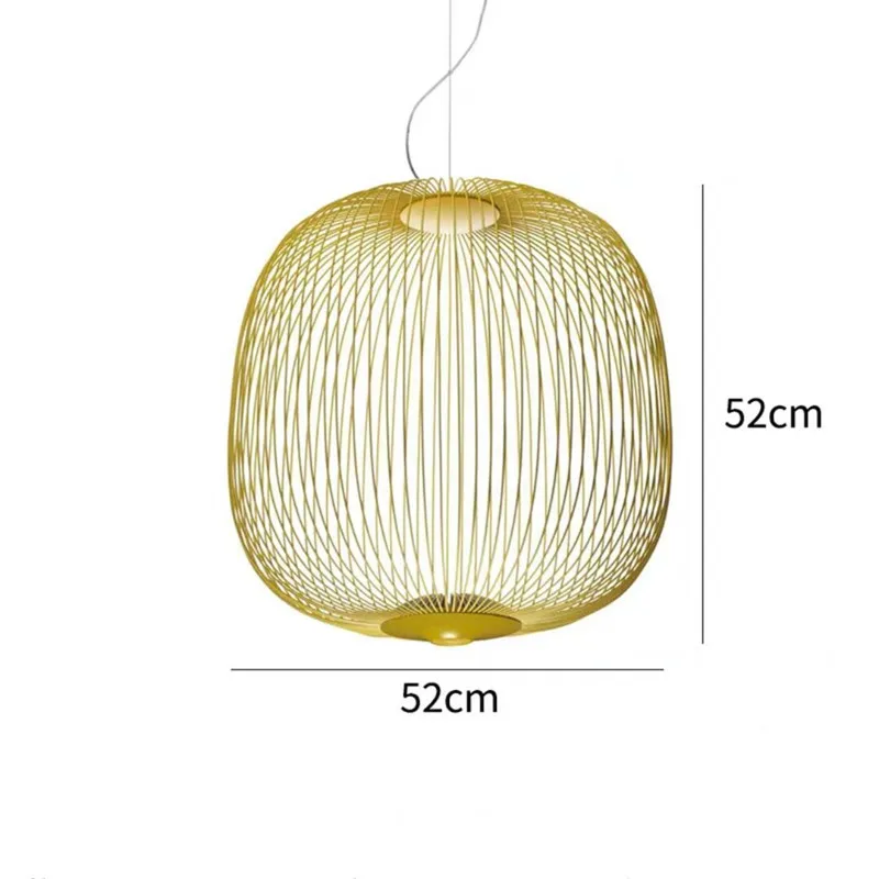 Foscarini Spaken Hanglamp minimalistische Vogelkooi Hanglamp voor Villa Lobby Trap Home Decor trap Italiaanse verlichting