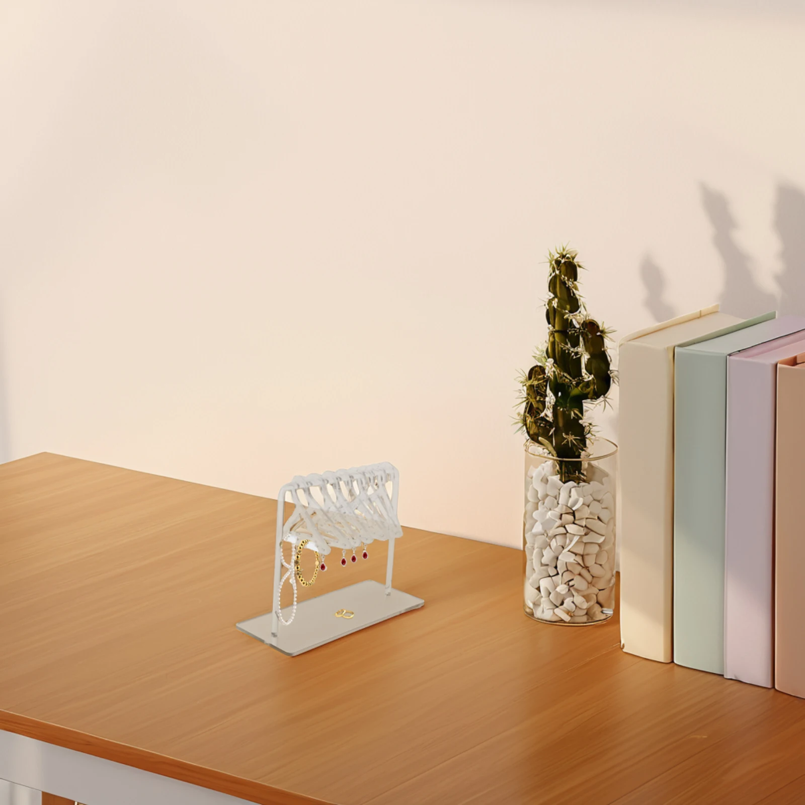 

Jewelry Display Stand Bracelet Earing Holder Crystal Desktop Racks Transparent Earring