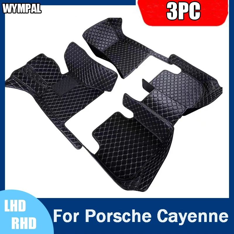 Custom Car Floor Mat For Porsche Cayenne 718 Macan 2006 2008 2012 2016 2017 2018 2019 2020 2021 2024 Auto Interior Accessories