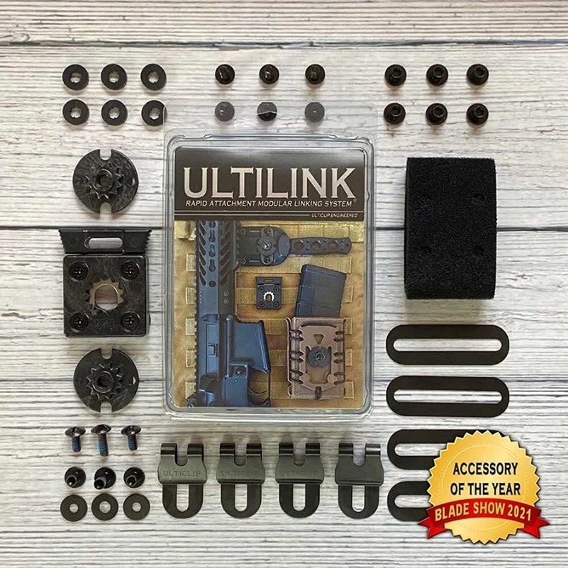 CNC UltiLink Rapid Attachment Modular Linking System For Knife Sheath KYDEX Scabbard MOLLE Gear Buckle Backpacks DIY Accessory