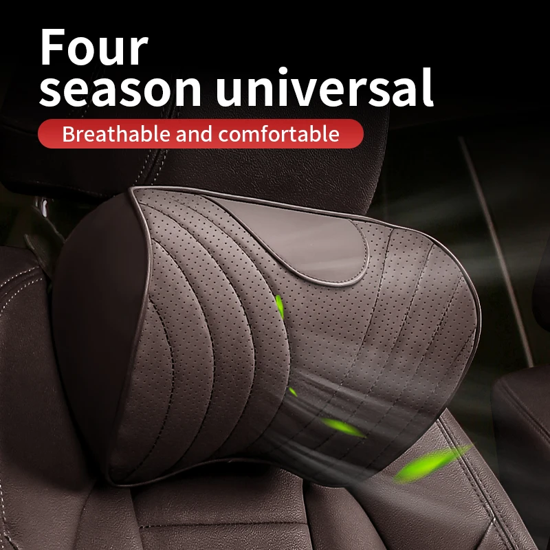 Car Neck Pillow, Matches Cervical Curve, Supports Neck & Shoulder, Relieves Head-Neck Pressure, Strap Buckle Mount,Anti-Shifting