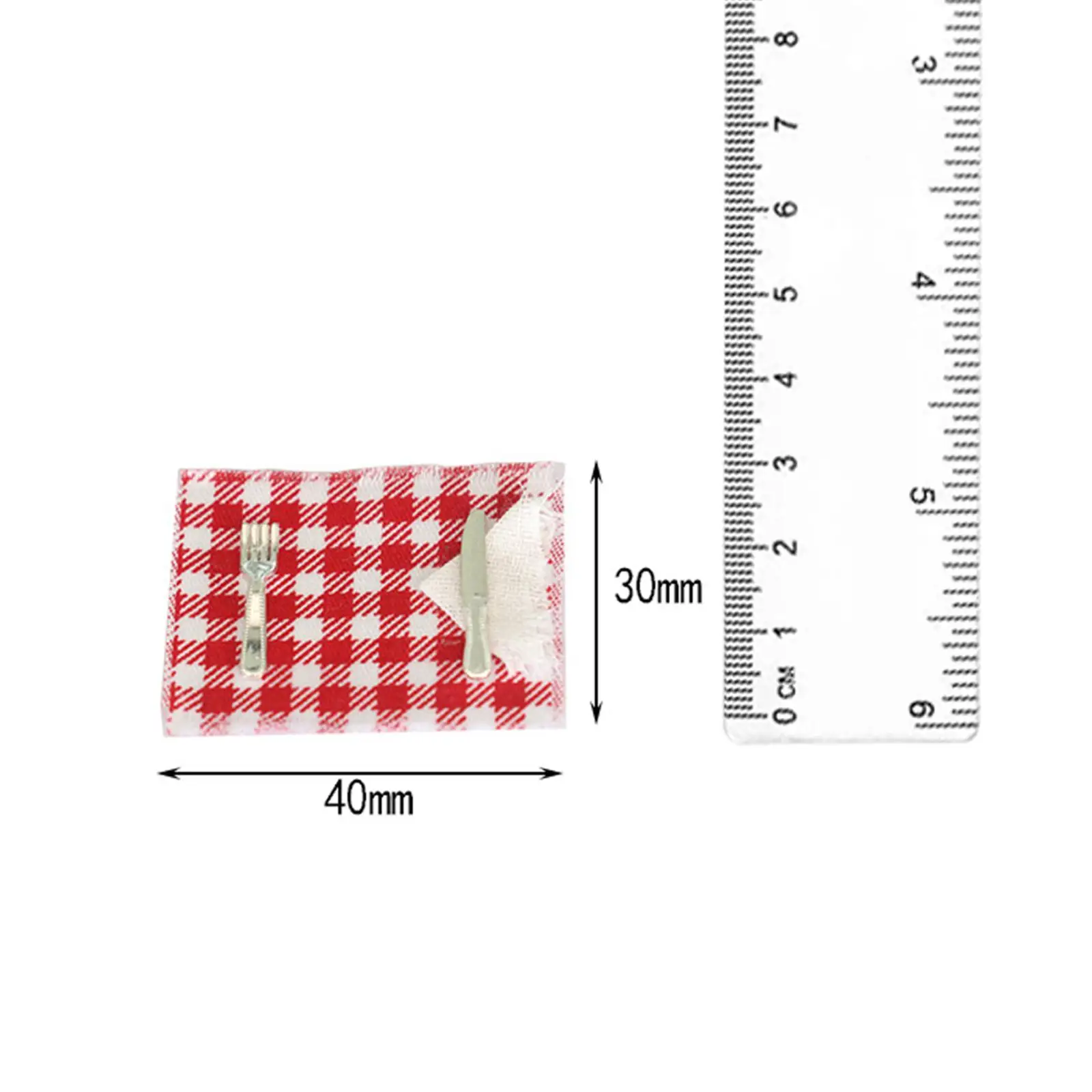 Placemat para decoração de Dollhouse, mesa de jantar, louças em miniatura, brinquedo infantil, brincadeira, escala 1,12