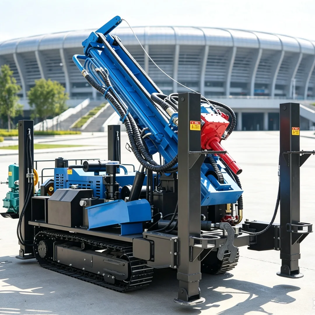 Customized Diesel Track‑mounted Pneumatic Water Well Drilling Rig, Multi‑working‑condition Deep Water Well Drilling Machinery