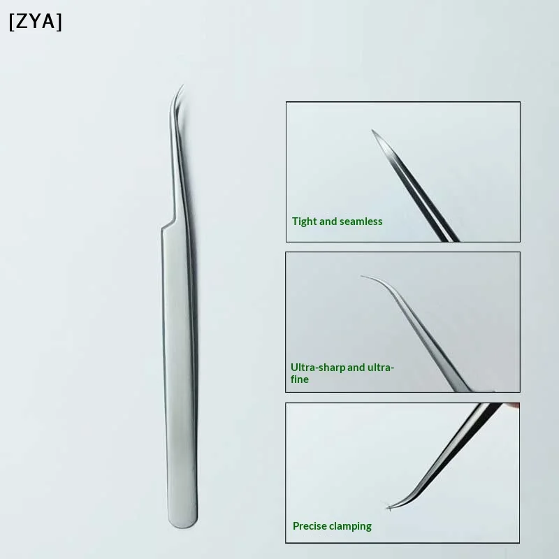 Stainless Steel Eyebrow False Eyelashes Tweezers Lashes Extension Nail Makeup Tool High Quality Fine Tip Profession Tweezer[ZYA]