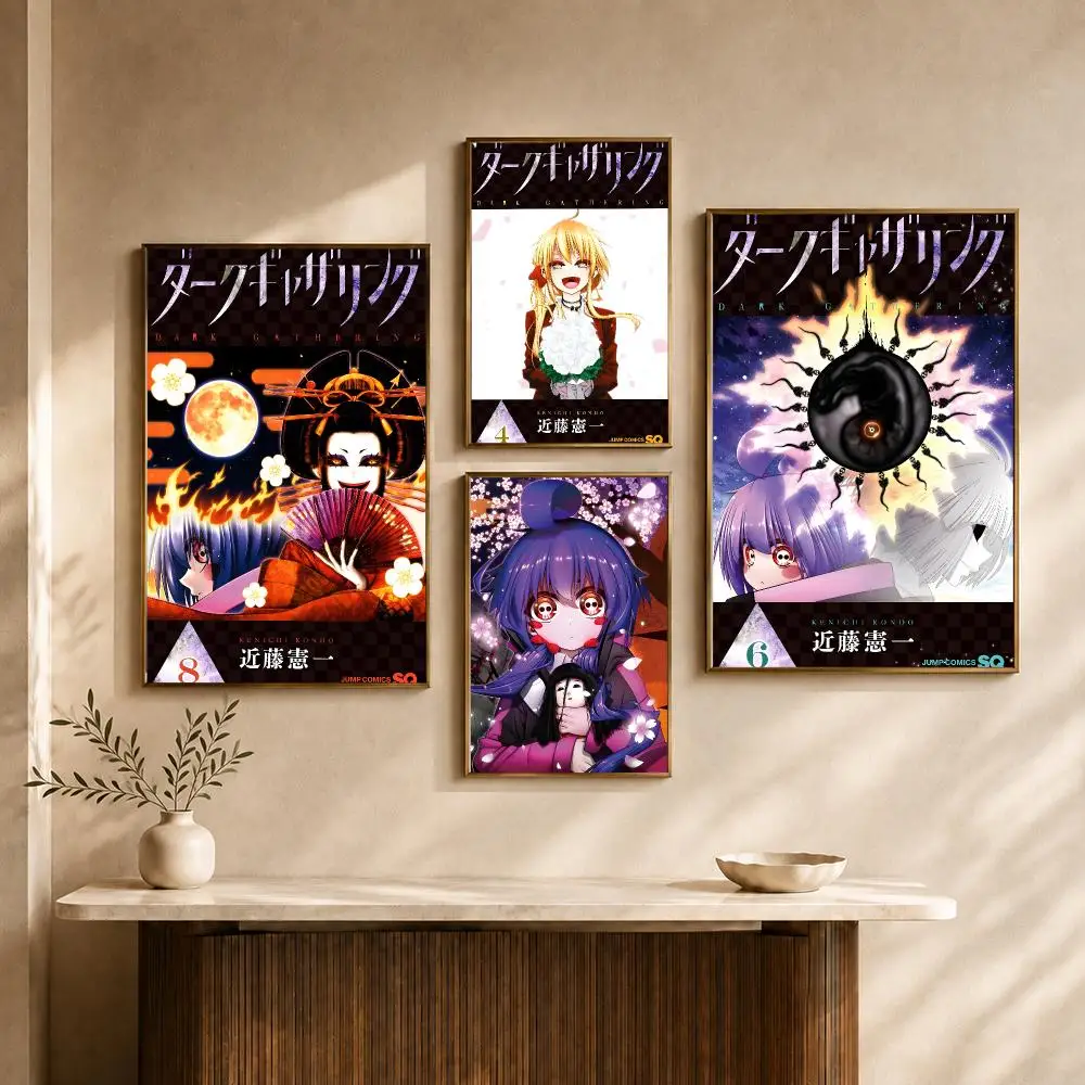 Anime Dark Gathering Horror Supernatural Ghost Poster HD Wall Decor Apartment Dorm Office Cafe Bedroom Home Gift