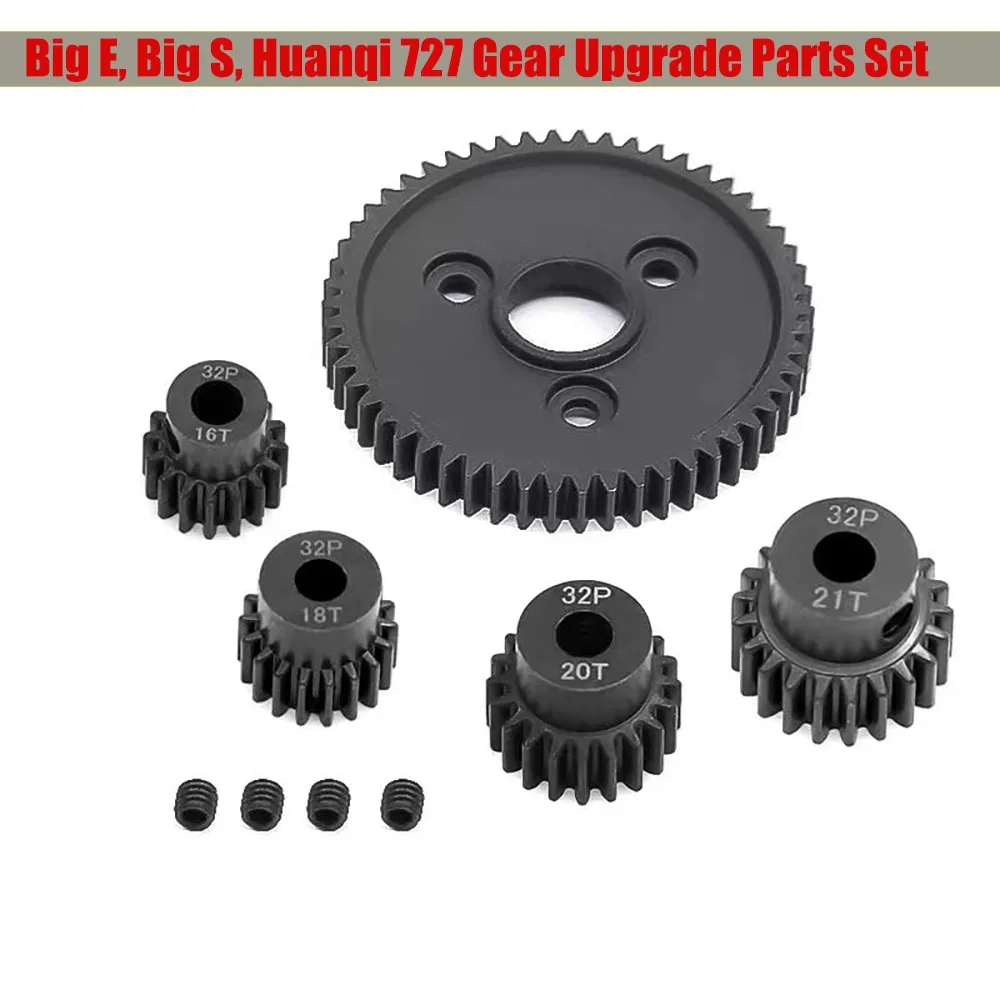 Big E, Big S, Huanqi 727 Mountain Mouse Short Card, 0.8mm Model, 5mm Aperture Steel Motor Gear Set, Gear Upgrade Parts