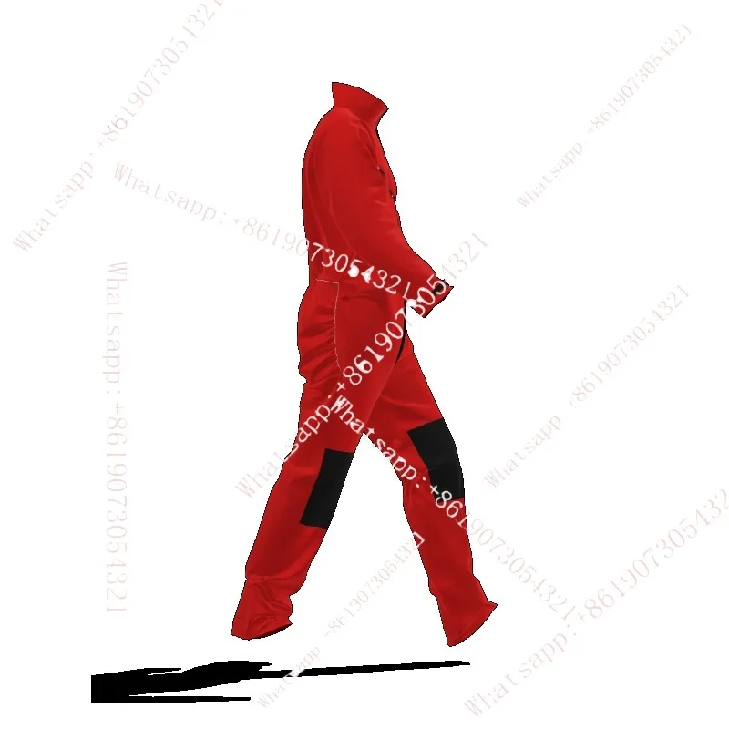 Caving suit onesie classic wear-resistant windproof rescue four seasons wear red canvas