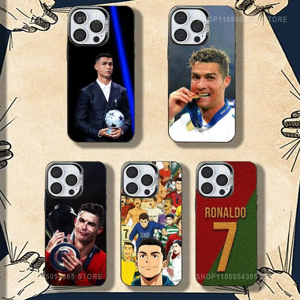 

Football C-CR7 Phone Case For iPhone 16,15,14,13,12,11,8,7,Pro,Max,Plus,Mini,XS,SE Shockproof Matte Cover