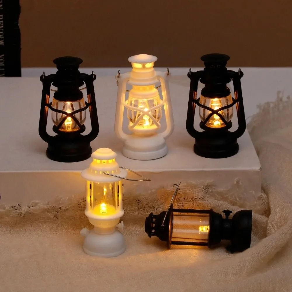 Retro LED Electronic Candle Light Creative Flameless Mini Square Night Lights European Style Smokeless
