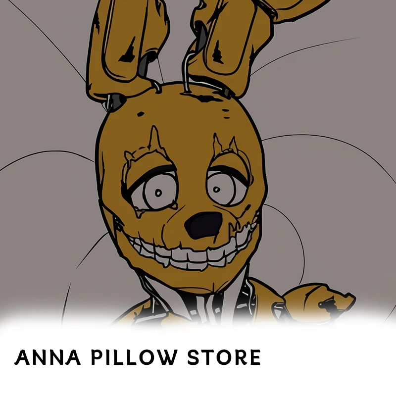Dakimakura Five Nights At Freddys Springtrap Cover Anime Double-Sided Print Pillowcase Gift Life-Size 2way Body Pillow