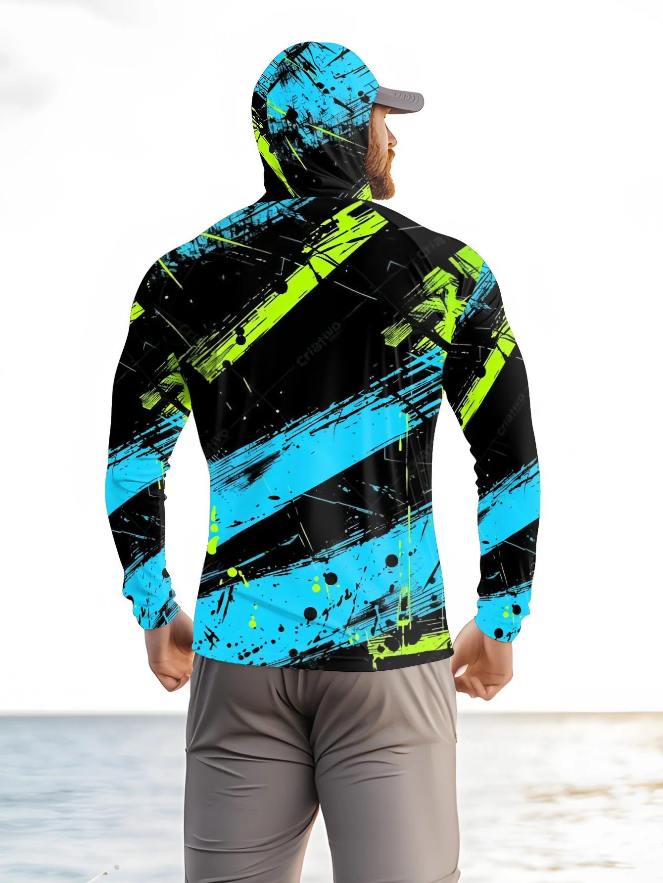 Fishing Hoodie Men Long Sleeve Quick Dry Breathable Clothing Uv Protection Outdoor Fishing T-shirt fishing clothes - view 3