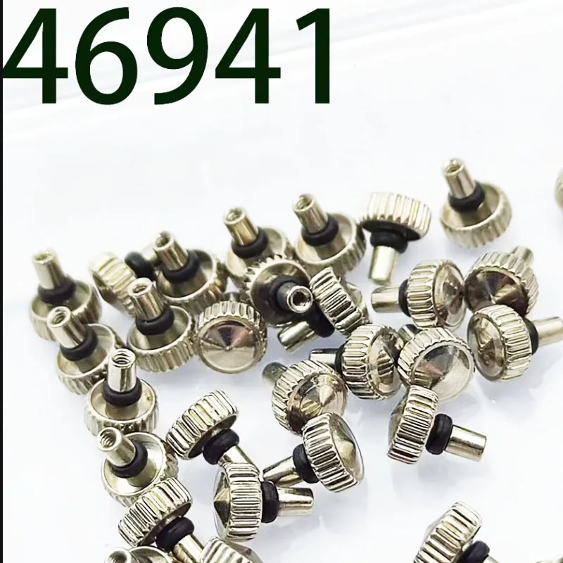 Watch Accessory 46941 Watch Head, Stainless Steel Waterproof Handle, Watch Crown, Adjustable Time Handle Head 2pcs view 4