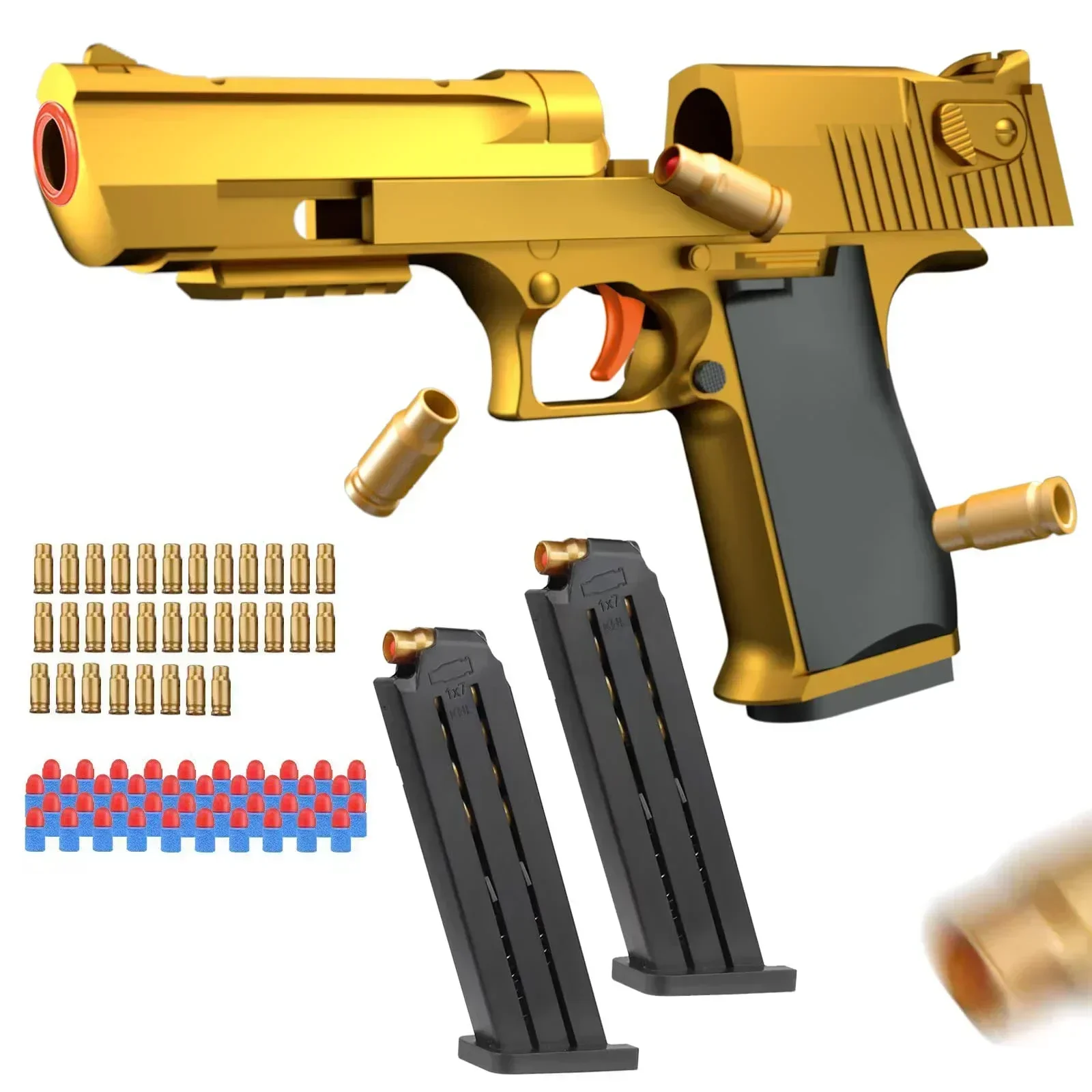 Toy Gun , Soft Bullets & Eco-Friendly Gel Ball, Toys Foam Blaster with 40 Pcs EVA Darts , Shooting Games Education To