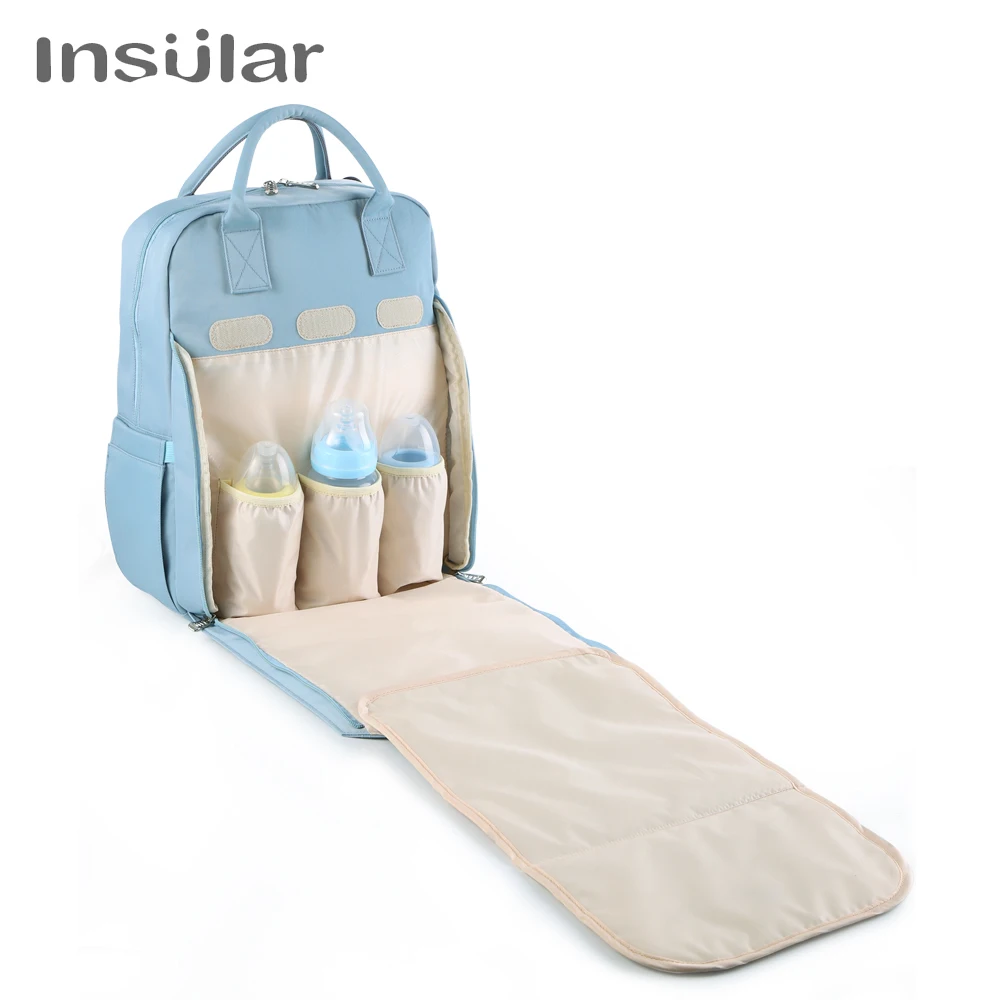 New Baby Diaper Bag Backpack Multifunctional Waterproof Maternity Nappy Bags Mommy Travel Backpack Stroller Bag Baby Nappy Cares