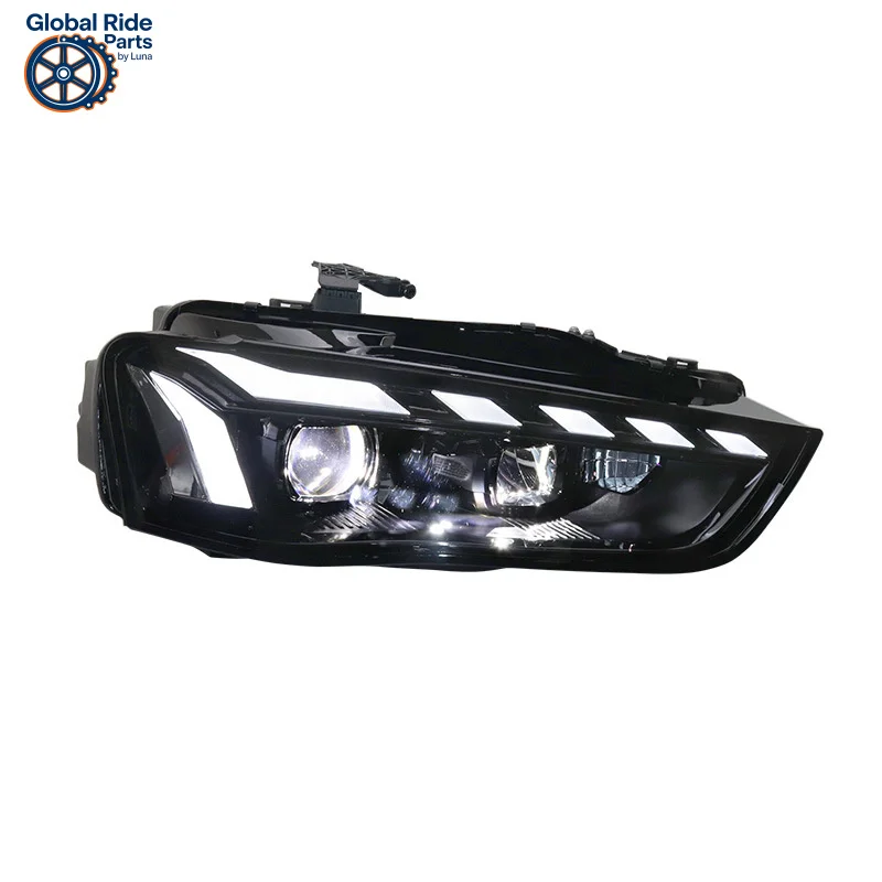 

Suitable for 13-16 Audi A4L Headlight Assembly Modified LED Lens One Touch Blue Daytime Running Light Flowing Turn Signal