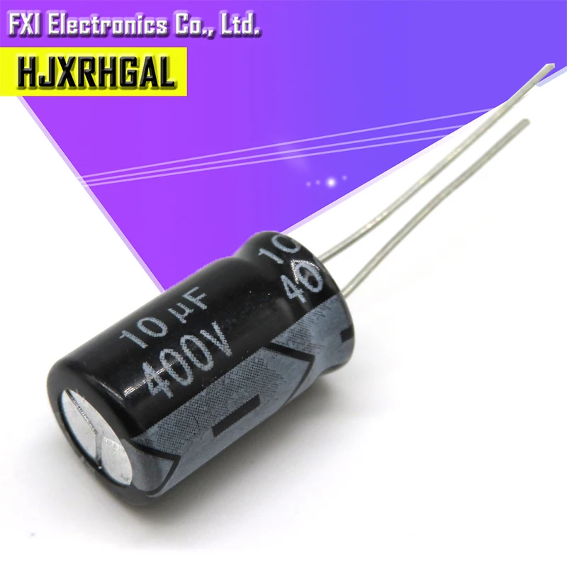 20PCS  400V10UF 10*17mm 10UF 400V 10*17 Electrolytic capacitor New original