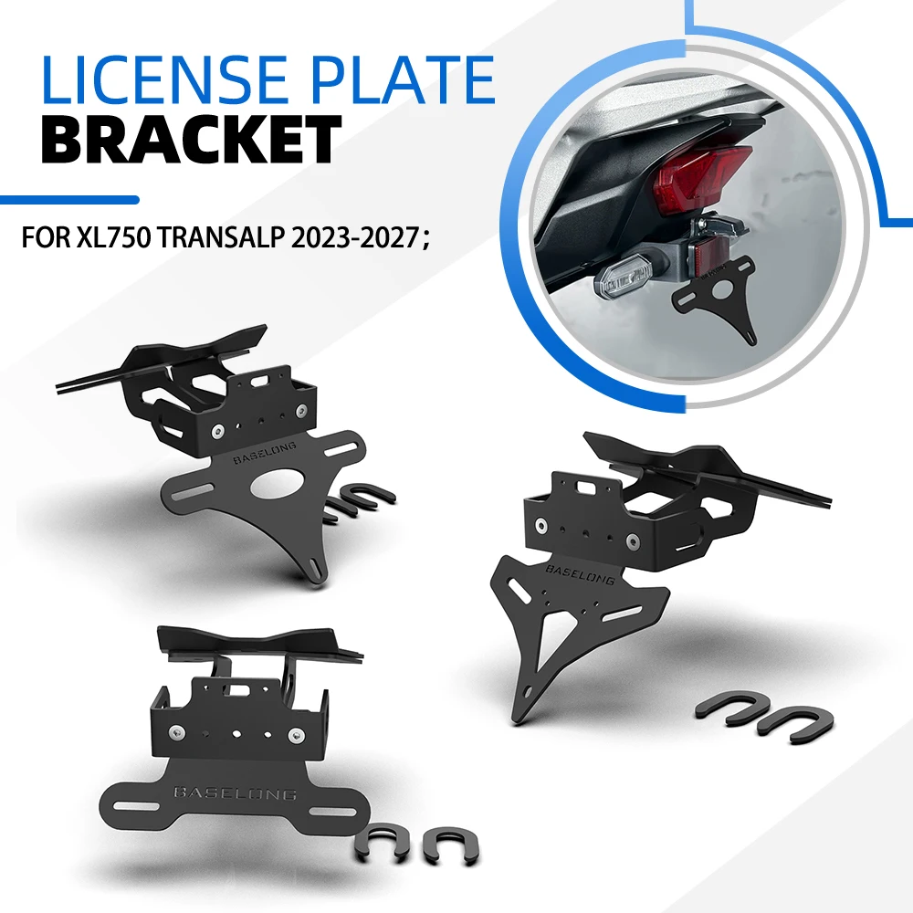 For Honda XL750 TRANSALP 2023 2024 2025 2026 2027 NEW Motorcycle License Plate Holder Bracket Rear Tail Tidy Fender Eliminator
