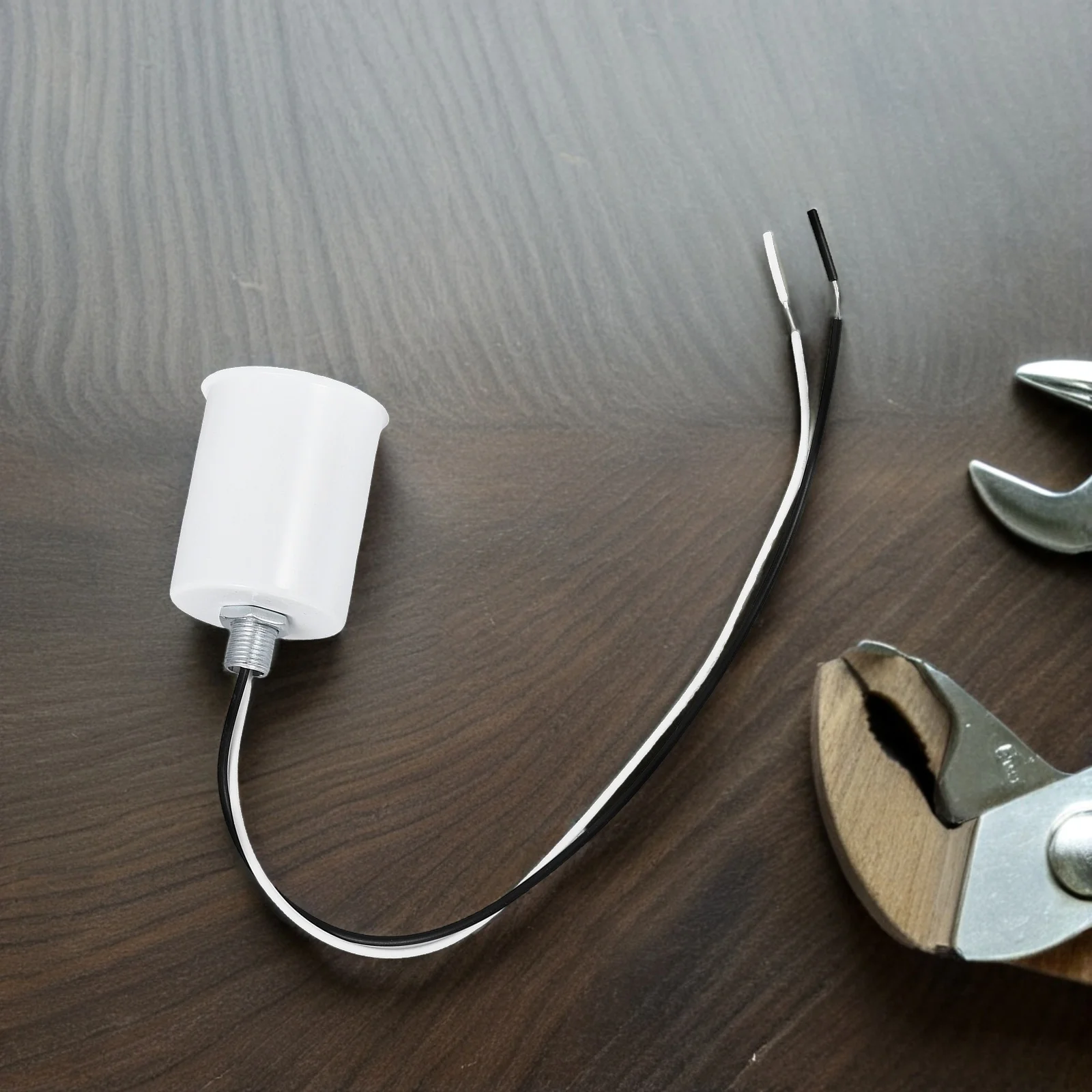 الجدول مصباح السيراميك غطاء برغي استبدال سهلة DIY قلادة مقبس الإضاءة مصباح صانع إصلاح الأجهزة حامل المصباح الكهربائي #2